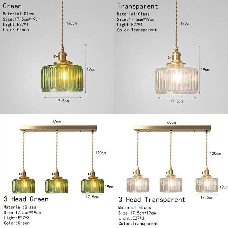 Lamps for Living Room Room Decor Bedside Light Luxury Creative Restaurant Balcony Porch Glass Pendant Lights Lamp