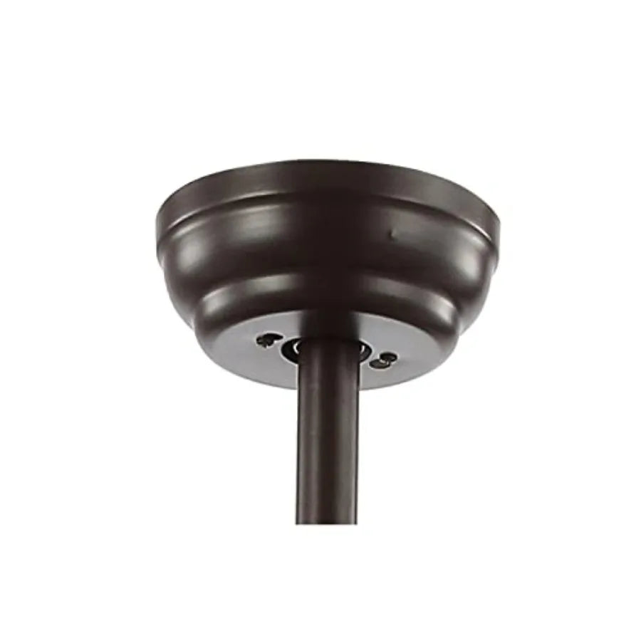 Traditional glam ceiling fan for living room: oil rubbed bronze wrought iron, 48-inch, 3-light LED with remote, 5 reversible bl